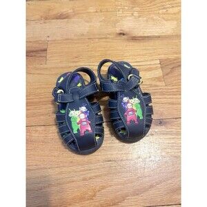 Teletubbies Vintage Navy Blue Baby Sandals Size 4